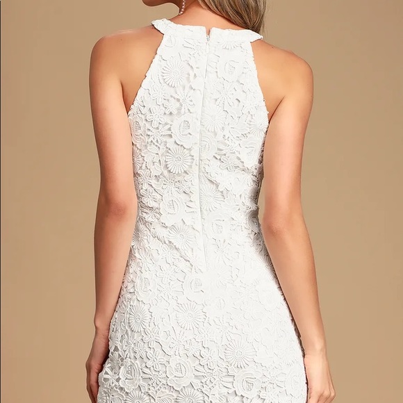Lulu’s Love Poem Ivory Lace Mini Dress - Picture 2 of 8